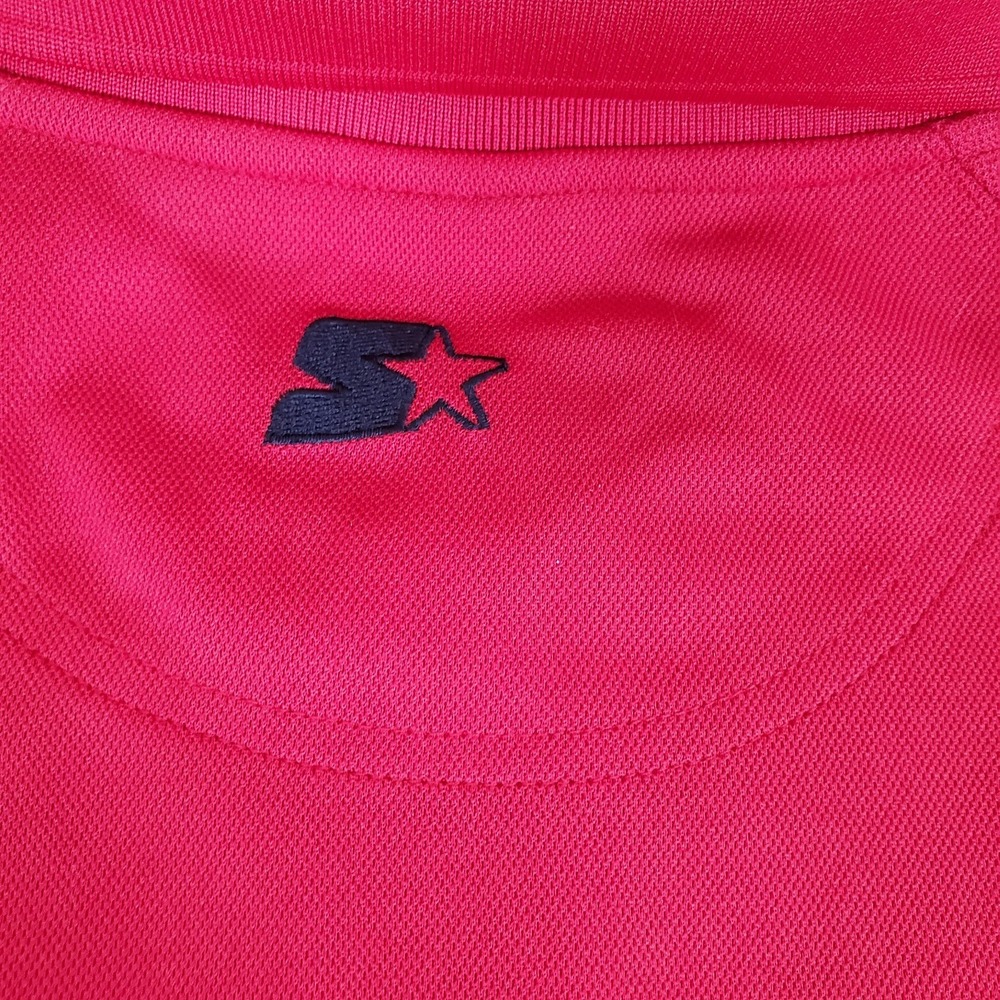 Starter Ohio State Men's Polo Shirt Size 2XL Red Gray Logo - Picture 10 of 16